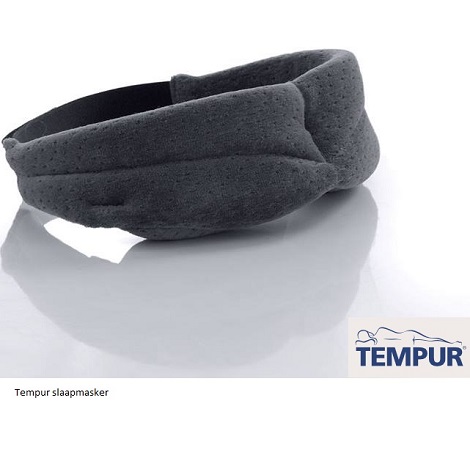 tempur slaapmasker,hoofdpijn,drukverlagend,licht dicht,slapen op reis,vakantie,vliegtuig