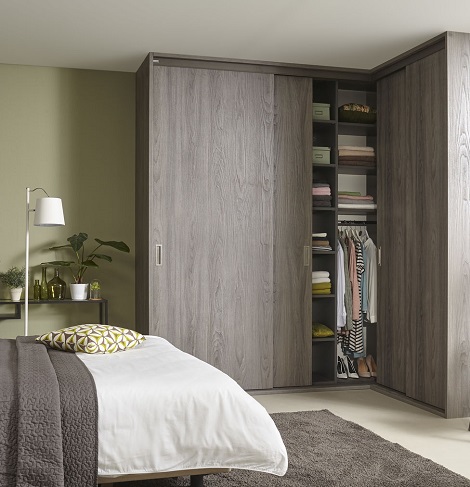 Hoekkast,schuifdeur,grijs eiken,Garobe design, maatwerk,Zwaag,Hoorn,Theo Bot