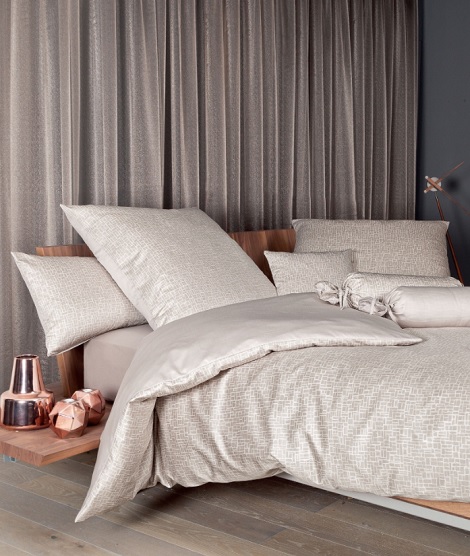 Janine overtrek satijn MESSINA 43029/07 beige,modern,wendebett,uni achterkant
