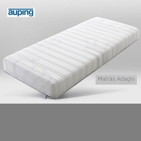 Auping matras adagio 20 cm. hoog, pocketveer, perfo-latex ,optie rits in tijk, theo bot zwaag