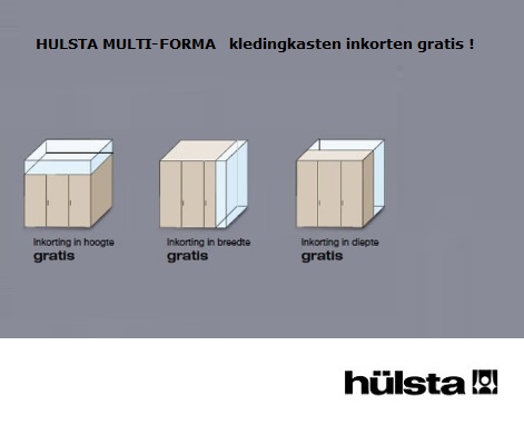 Hulsta kast inkorten gratis, Mult-Forma kast,draaideur, hoogte,diepte,breedte