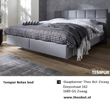 Tempur Relax-bed hoofdbord blok, grey,grijze stof,kopen,theo bot zwaag hoorn