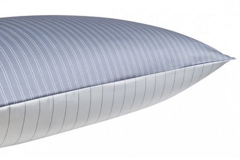 Janine_overtrek satijn Modern Classic,streep 3936/08 zilver,grijs,wit,eenpersoons,litsjumaux