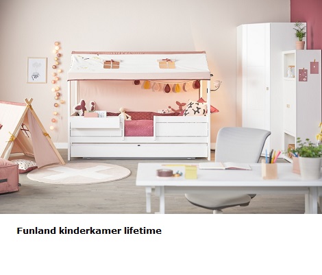 bed met lade,  Funland doorgroeikamer hoekkast, speeltent,meisje, kinderkamer, kopen