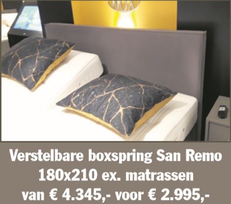 Opruiming boxspring elektrisch 180x210, grijs, Nox san Remo, kwaliteit