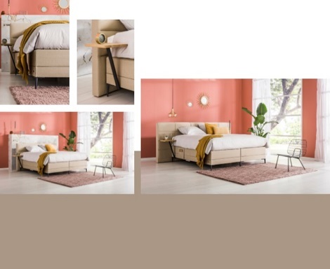 Optisleep boxspring kwaliteit, duurzaam, design 5000 litsjumaux bed, tweepersoonsbed