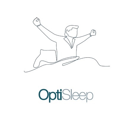 Optisleep boxspring kopen, slaapcomfort, uitgerust wakker worden, logo