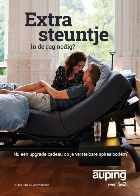 Actie een motor gratis, steuntje in de rug auping