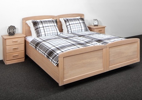 deelbaar bed op wielen, hout